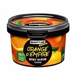 BEAUTY JAR Yummy  tonizējošs ķermeņa skrubis ORANGE D'EMPIRE, 360g