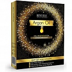 Revuele Argan Oil dāvanu komplekts (krēms sejai 50ml + krēms rokām un nagiem 50ml + eliksīrs ādas zonai ap acīm 25ml)