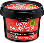 BEAUTY JAR VERY BERRY SPA  mīkstinošs sejas un lūpu pīlings ar c vitamīnu, 120g