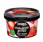 BEAUTY JAR Yummy mitrinošs ķermeņa skrubis STRAWBERRY LETTER, 360g