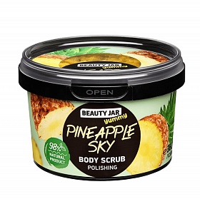 BEAUTY JAR Pulējošs ķermeņa skrubis PINEAPPLE SKY, 360g